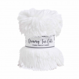 1 Yard Dreamy Fur Cut White