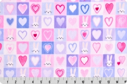 Hoppy Hearts Digital Cuddle® Hot Pink