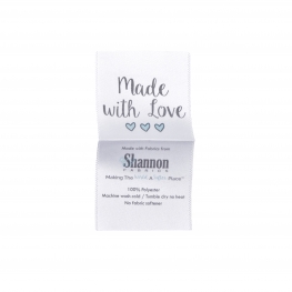 Made with Love Satin Labels (100 Count Pack)