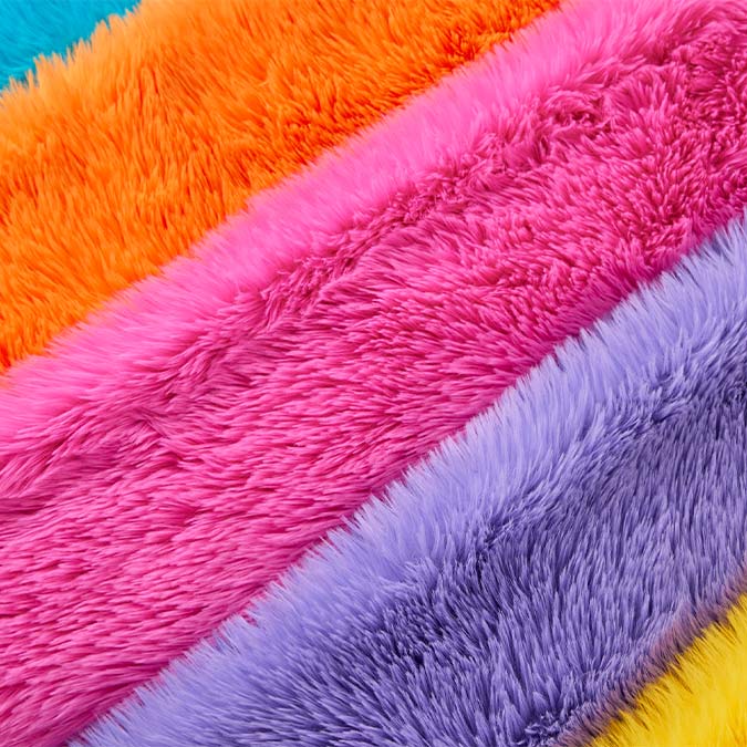 Light Pink Shag Faux Fur Fabric 60 Wide