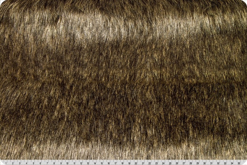 Canadian Wolf Fur Brown/black