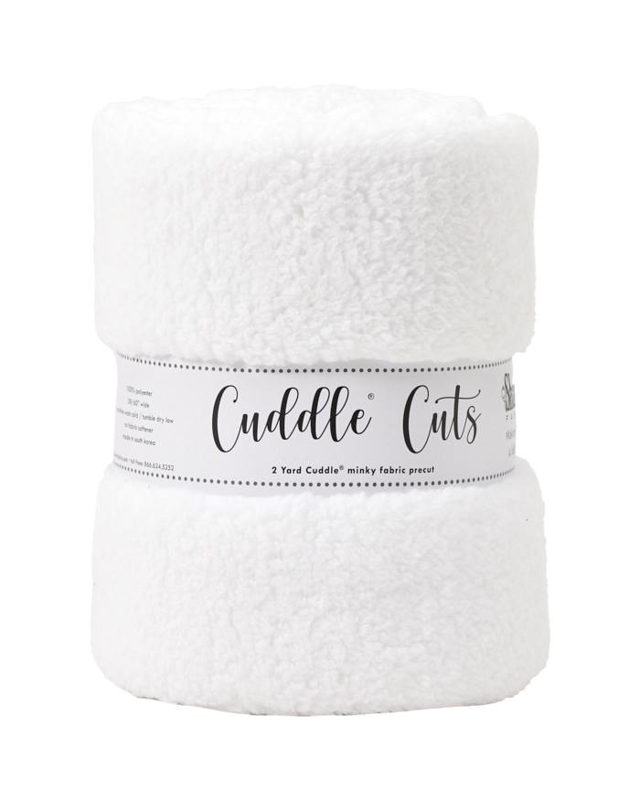 2 Yard Luxe Cuddle® Cut Sherpa White