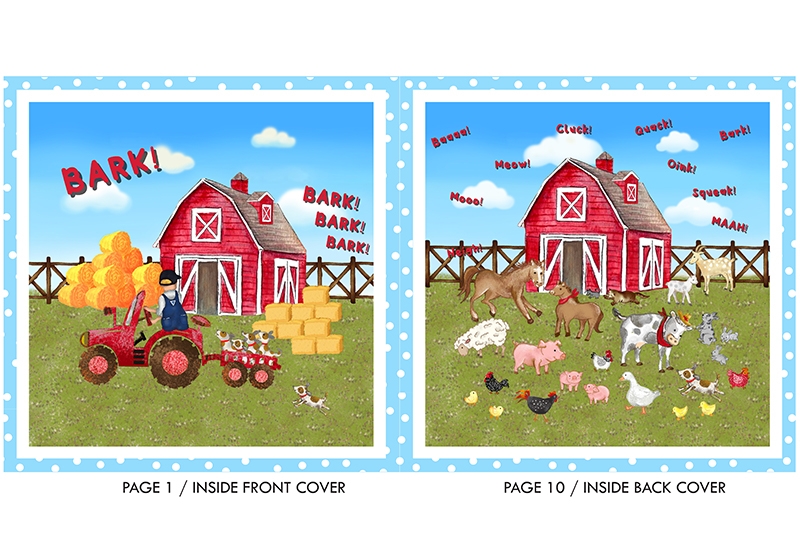 On the Farm Digital Cuddle® Panel Multi