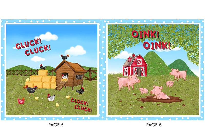 On the Farm Digital Cuddle® Panel Multi