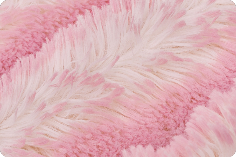 Luxe Cuddle® Frosted Shaggy Snow/Bubblegum