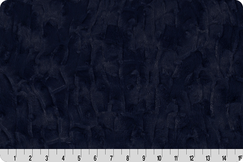 Shannon - Luxe Cuddle Mink - Navy Minky Fabric – Pearls and