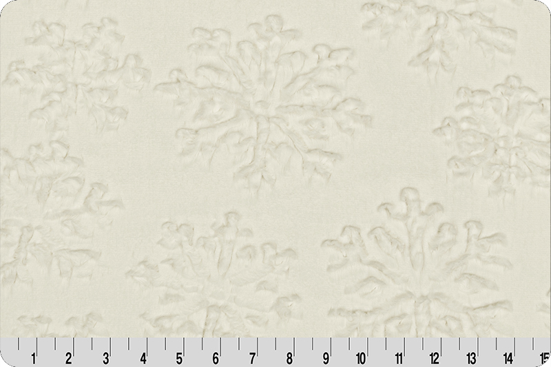 Shannon Fabrics Luxe Cuddle Buffalo Check Snow/Ink Minky Fabric 1 Yard