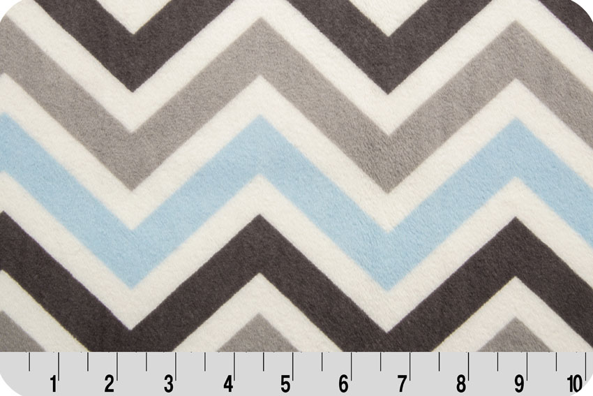 Zig Zag Digital Cuddle® Baby Blue/Silver/Charcoal